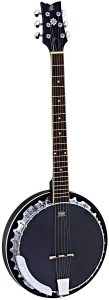 Ortega Guitars Raven Series 6-String Acoustic-Electric Banjo