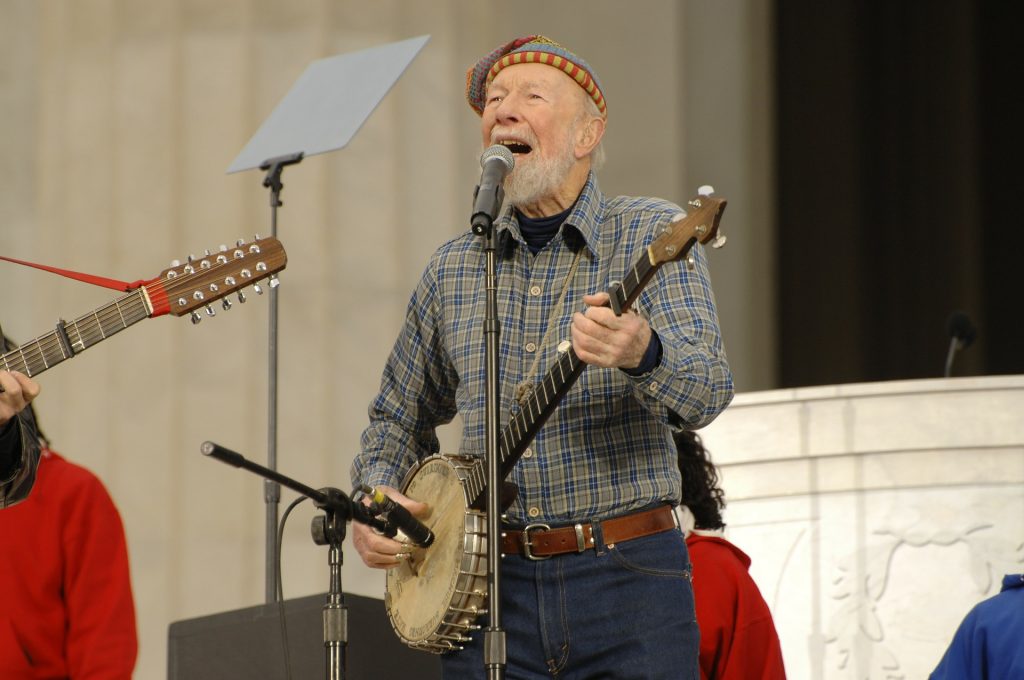 Pete Seeger Playing Banjo